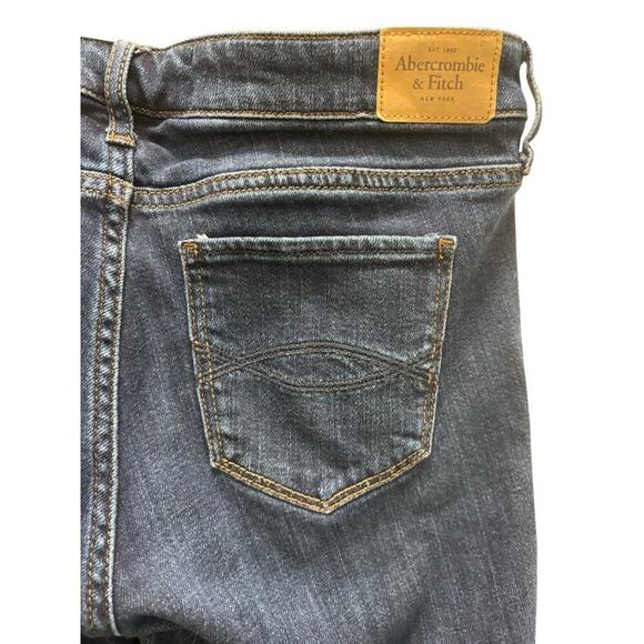 Abercrombie & Fitch Bootcut Jeans Women’s Size 4L Long W27 L35 Dark Wash - Picture 5 of 6